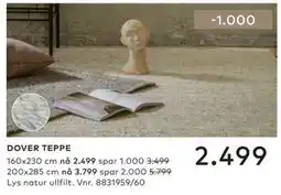 Skeidar DOVER TEPPE tilbud