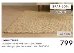 Skeidar LOTUS TEPPE tilbud