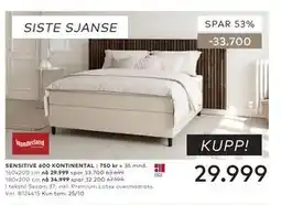 Skeidar SENSITIVE 600 KONTINENTAL tilbud