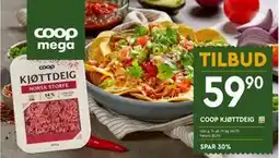 Coop Mega COOP KJØTTDEIG tilbud