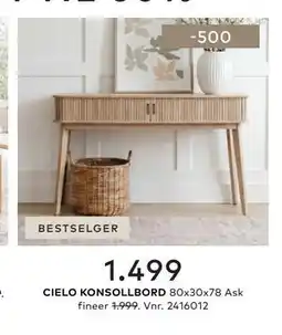 Skeidar CIELO KONSOLLBORD tilbud
