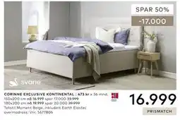 Skeidar CORINNE EXCLUSIVE KONTINENTAL tilbud