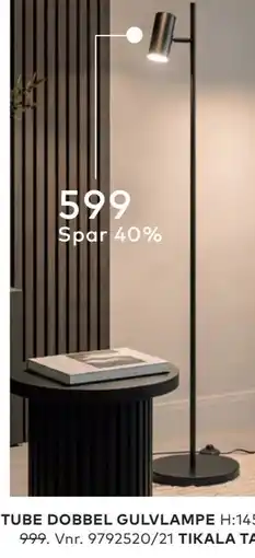 Skeidar ENKEL GULVLAMPE tilbud