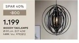 Skeidar WOODY TAKLAMPE tilbud