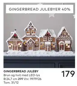 Skeidar GINGERBREAD JULEBY tilbud
