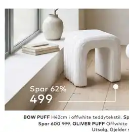 Skeidar BOW PUFF tilbud