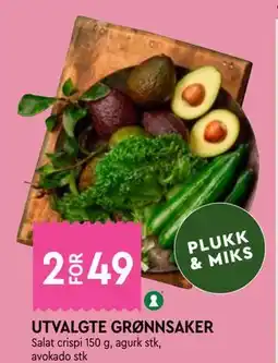 Coop Mega UTVALGTE GRØNNSAKER tilbud
