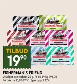 Coop Mega FISHERMAN'S FRIEND tilbud
