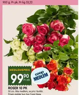 Coop Mega ROSER 10 PK, Medlemspris tilbud
