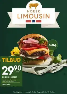 Coop Mega LIMOUSIN BURGER tilbud