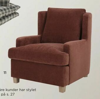 Møbelringen Henriette stol tilbud