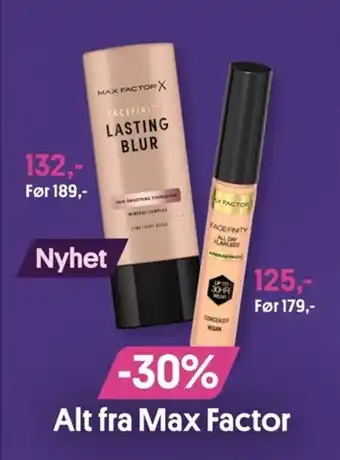 Alt fra Max Factor