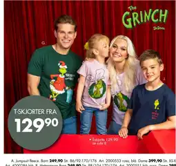 Sparkjøp The Grinch T-skjorter tilbud