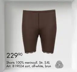 Sparkjøp Shorts 100% merinoull tilbud