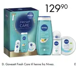 Sparkjøp Nivea Gavesett Fresh Care tilbud
