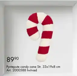 Sparkjøp Pyntepute candy cane tilbud