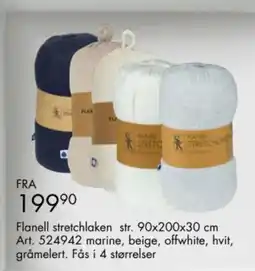 Sparkjøp Flanell stretchlaken tilbud