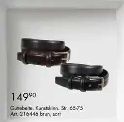 Sparkjøp Guttebelte. Kunstskinn. Str. 65-75 tilbud