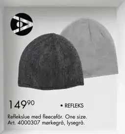 Sparkjøp Refleks Reflekslue med fleecefôr tilbud