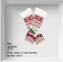 Sparkjøp Fluffy sokker til hele familien tilbud