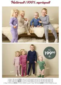 Sparkjøp Helårsull i 100% merinoull tilbud