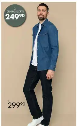 Sparkjøp D. DENIMSKJORTE tilbud