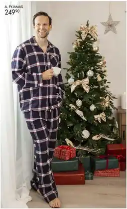 Sparkjøp Pyjamas Giovanni i rutete flanell tilbud