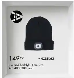 Sparkjøp Lue med hodelykt tilbud