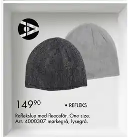 Sparkjøp Reflekslue med fleecefôr tilbud
