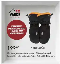 Sparkjøp Grattangen vanntette votter tilbud