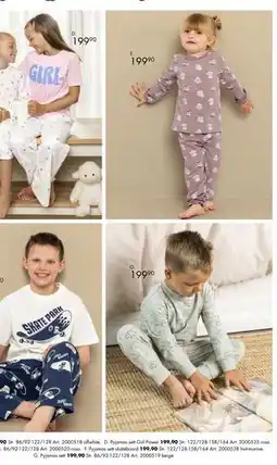 Sparkjøp D. Pyjamas sett Girl Power tilbud