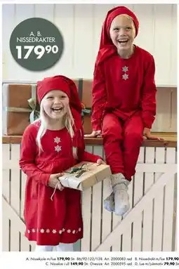 Sparkjøp A. Nissekjole m/lue tilbud