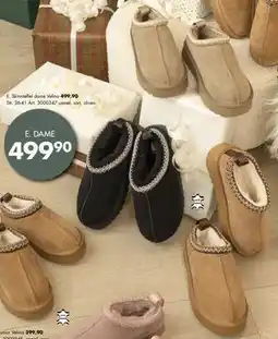 Sparkjøp E. Skinntøffel dame Velina tilbud