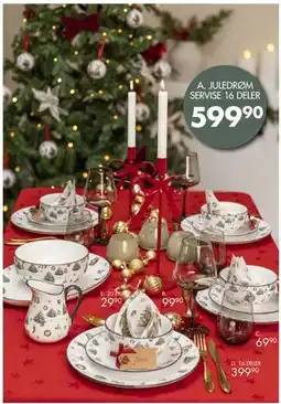 Sparkjøp Juleservise Juledrøm 16 deler tilbud