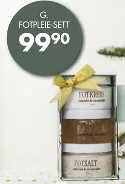 Sparkjøp G. FOTPLEIE-SETT tilbud