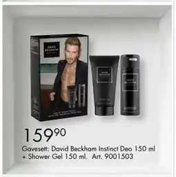 Sparkjøp Gavesett: David Beckham Instinct Deo 150 ml + Shower Gel 150 ml tilbud