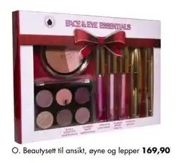 Sparkjøp O. Beautysett til ansikt, øyne og lepper tilbud