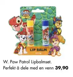 Sparkjøp W. Paw Patrol Lipbalmset tilbud