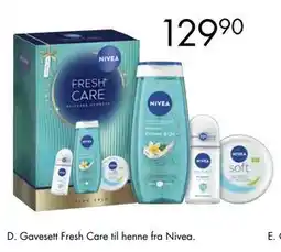 Sparkjøp D. Gavesett Fresh Care til henne fra Nivea tilbud