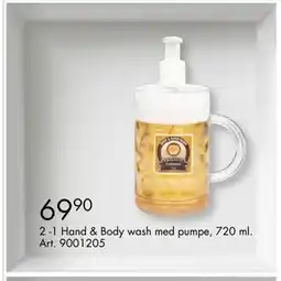 Sparkjøp 2 -1 Hand & Body wash med pumpe, 720 ml tilbud