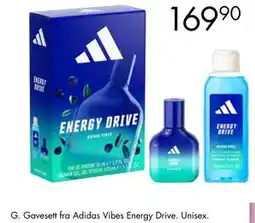 Sparkjøp G. Gavesett fra Adidas Vibes Energy Drive. Unisex tilbud