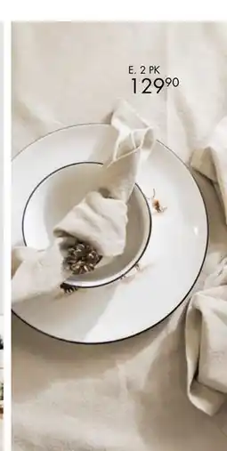 Sparkjøp E. Servietter Linen 2 pk tilbud