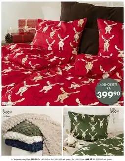 Sparkjøp A. Sengesett sateng Elgen tilbud