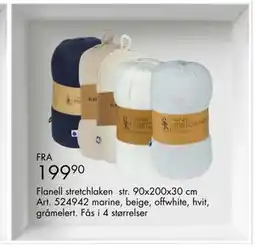 Sparkjøp Flanell stretchlaken tilbud