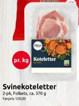 Joker Folkets Svinekoteletter tilbud