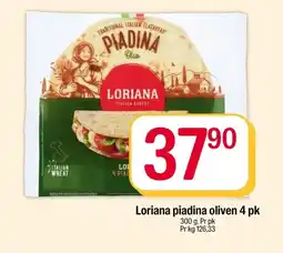 Coop Extra Loriana piadina oliven 4 pk tilbud