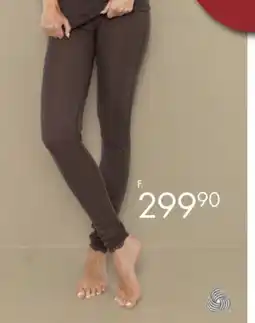 Sparkjøp Flora longs i 100% merinoull med blondekant tilbud