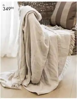 Sparkjøp Pledd Linen tilbud
