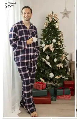 Sparkjøp Pyjamas Giovanni i rutete flanell tilbud