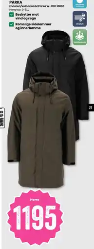 Sport Outlet Encoren/Volcanna M Parka W-PRO 10000 tilbud